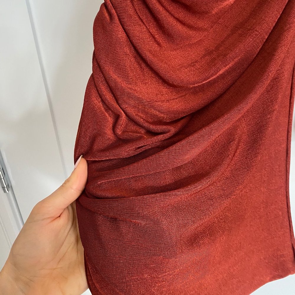 NWT - ALIX NYC Jordan Ruched One-Shoulder Dress - Picture 7 of 7